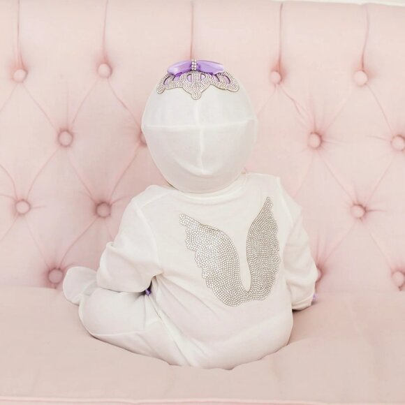 NWT Itty Pitty Toes  Set Angel Wings Jewels Set (Purple) - Picture 2 of 16